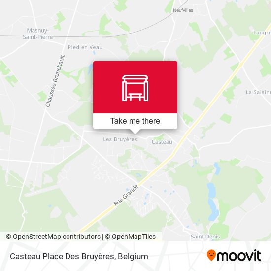 Casteau Place Des Bruyères plan