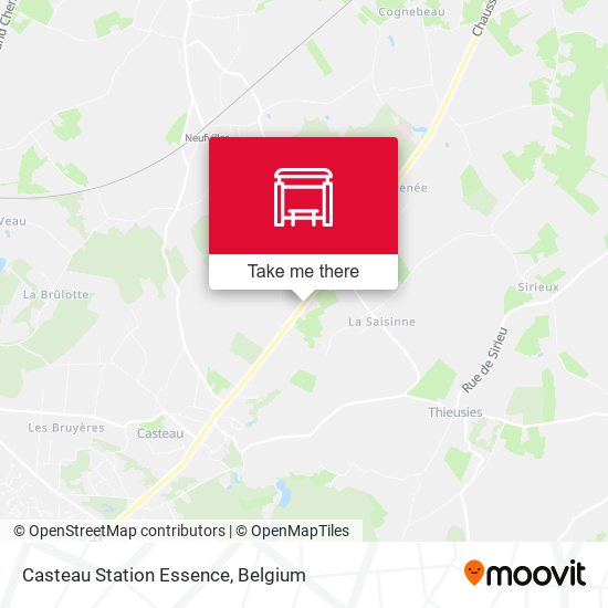Casteau Station Essence plan
