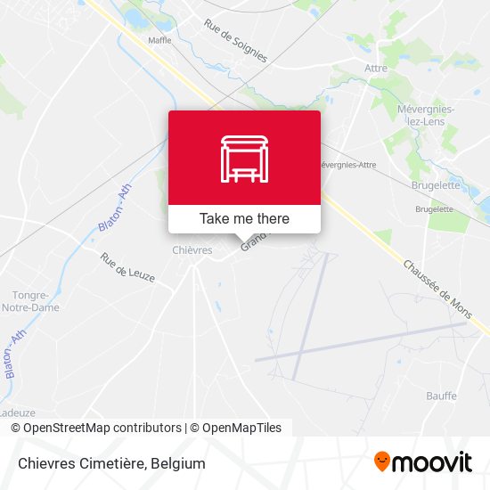 Chievres Cimetière plan