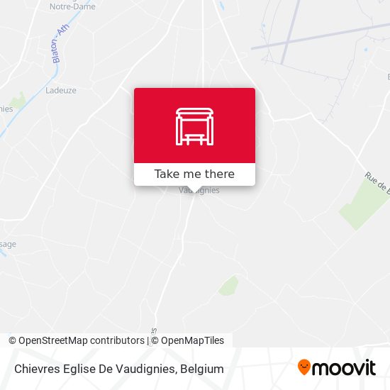 Chievres Eglise De Vaudignies map