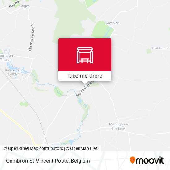 Cambron-St-Vincent Poste map