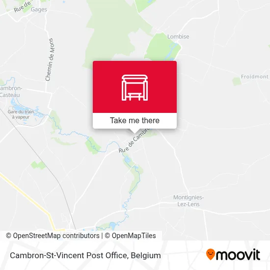 Cambron-St-Vincent Post Office map