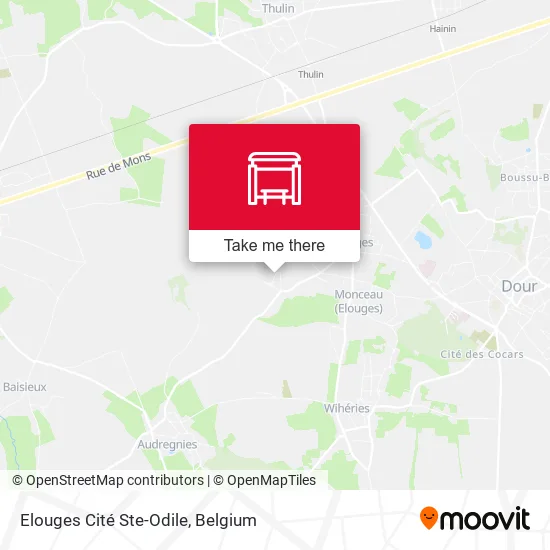 Elouges Cité Ste-Odile plan