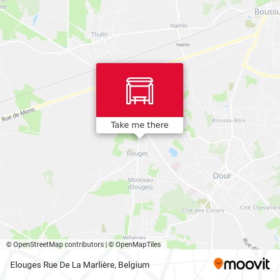 Elouges Rue De La Marlière map
