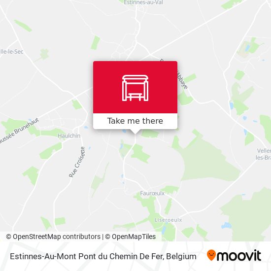Estinnes-Au-Mont Pont du Chemin De Fer plan