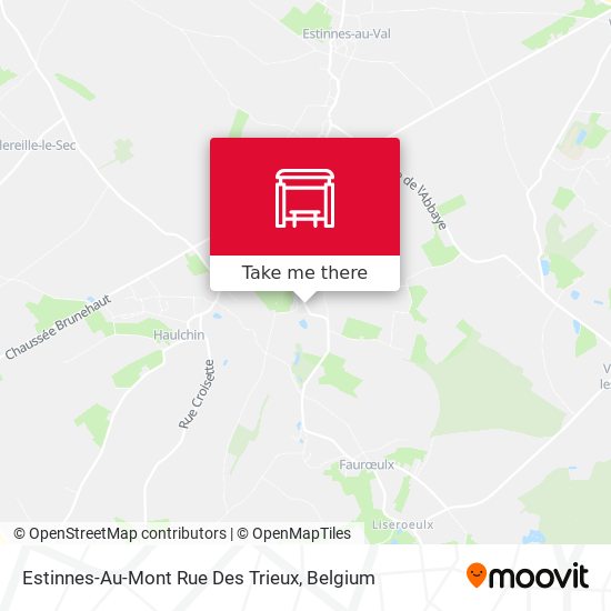 Estinnes-Au-Mont Rue Des Trieux map