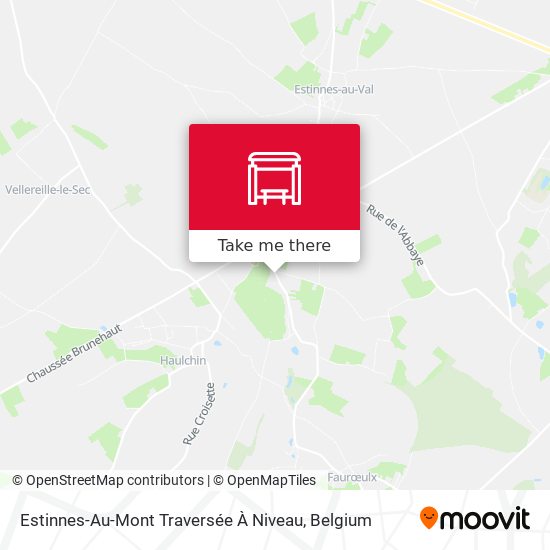 Estinnes-Au-Mont Traversée À Niveau map