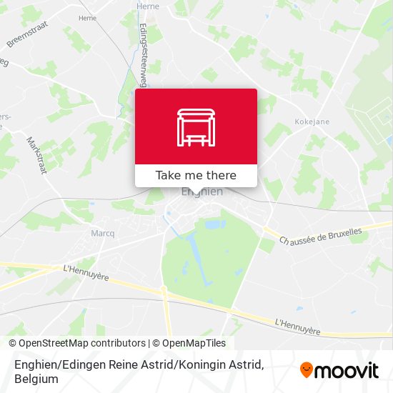 Enghien / Edingen Reine Astrid / Koningin Astrid map