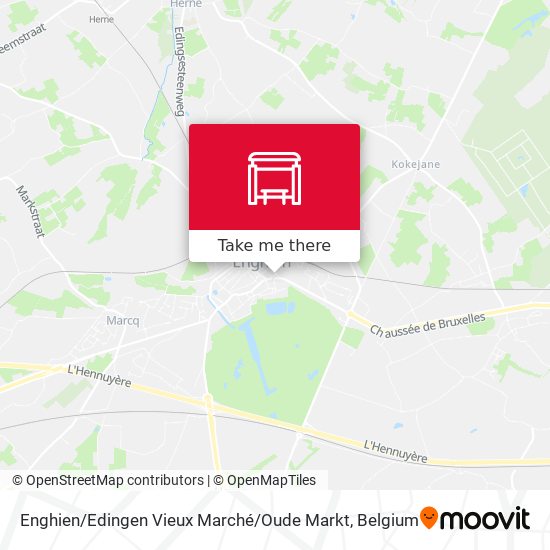 Enghien / Edingen Vieux Marché / Oude Markt map