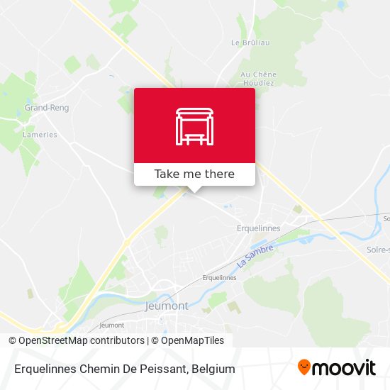 Erquelinnes Chemin De Peissant map