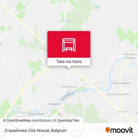 Erquelinnes Cité Wanzé plan