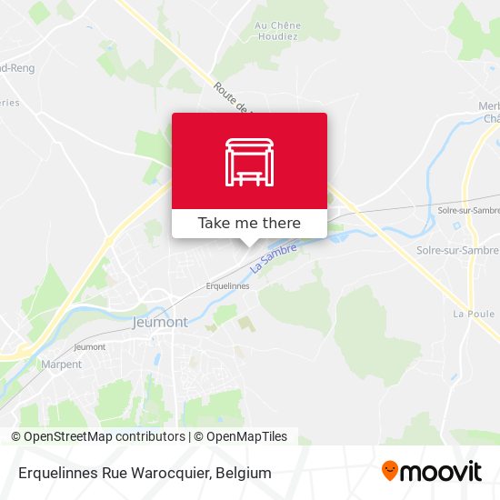 Erquelinnes Rue Warocquier plan