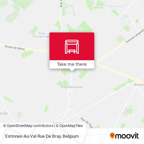 Estinnes-Au-Val Rue De Bray map