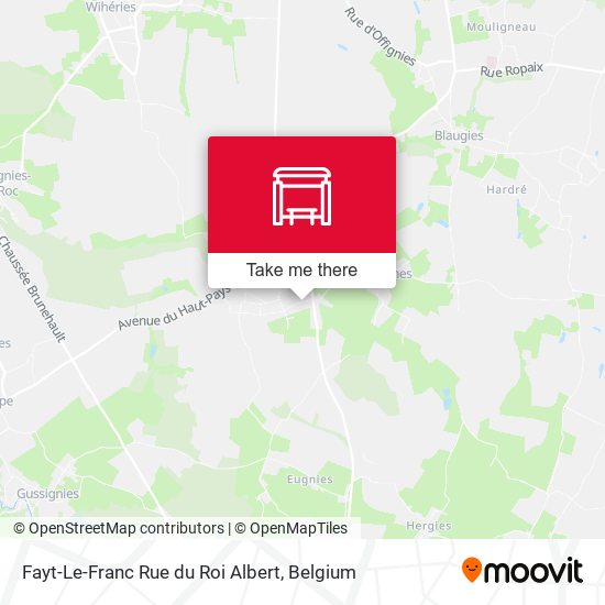 Fayt-Le-Franc Rue du Roi Albert map