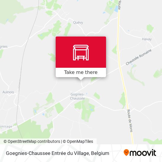 Goegnies-Chaussee Entrée du Village plan