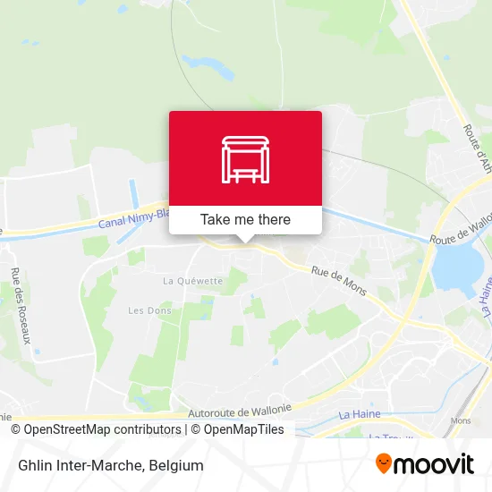 Ghlin Inter-Marche map