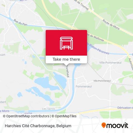 Harchies Cité Charbonnage plan