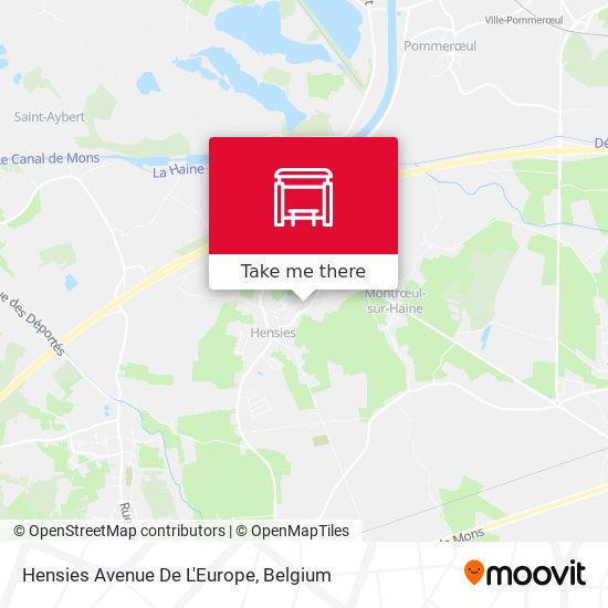 Hensies Avenue De L'Europe plan