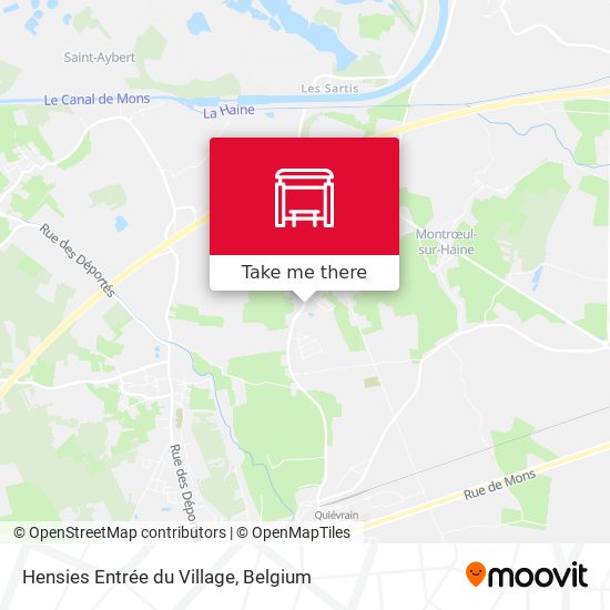 Hensies Entrée du Village plan
