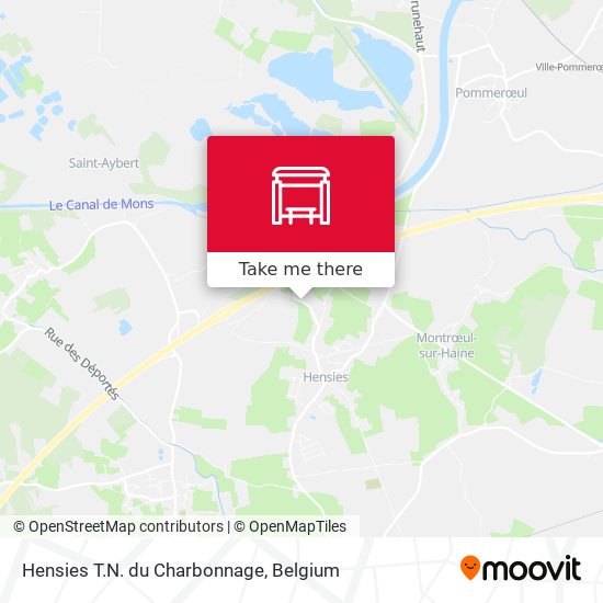 Hensies T.N. du Charbonnage map
