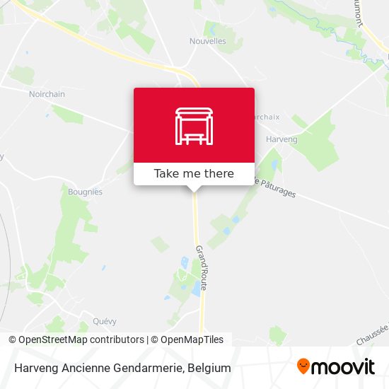 Harveng Ancienne Gendarmerie map