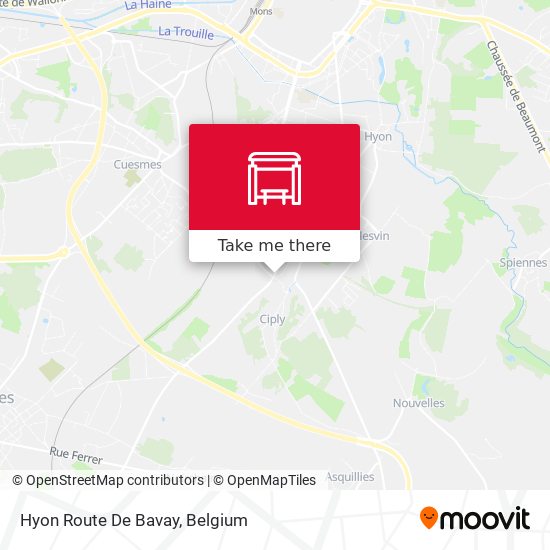Hyon Route De Bavay map