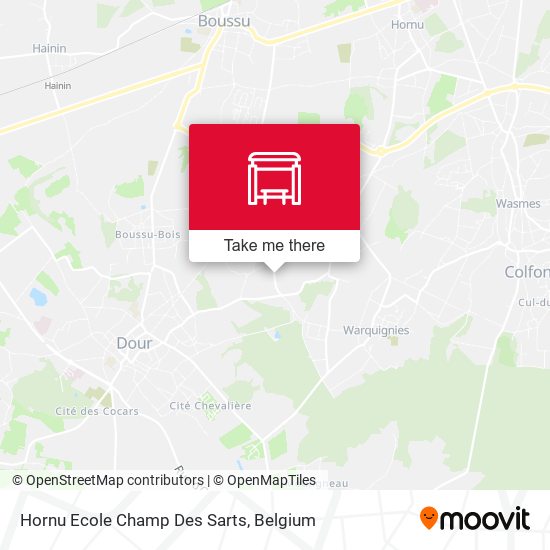 Hornu Ecole Champ Des Sarts map