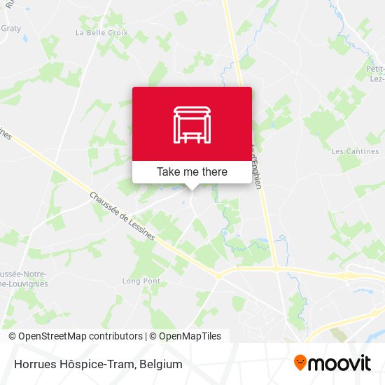 Horrues Hôspice-Tram map