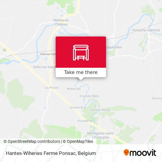 Hantes-Wiheries Ferme Ponsac plan