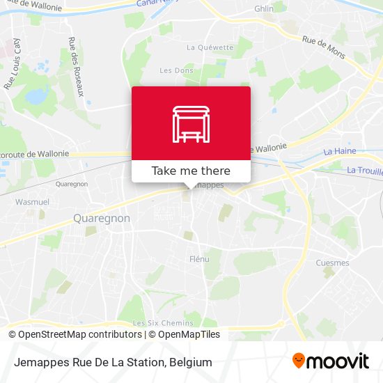 Jemappes Rue De La Station map