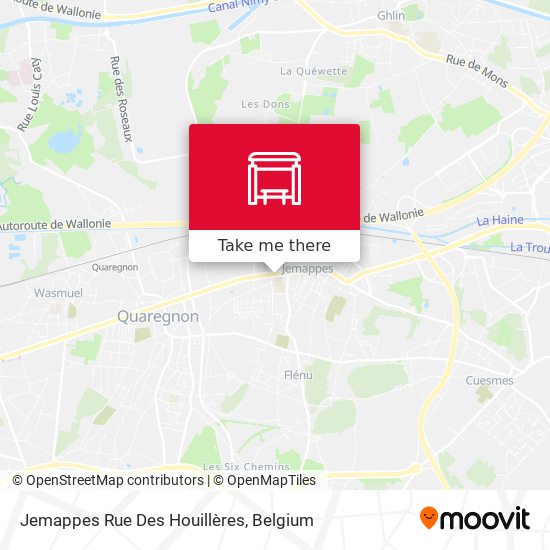 Jemappes Rue Des Houillères map