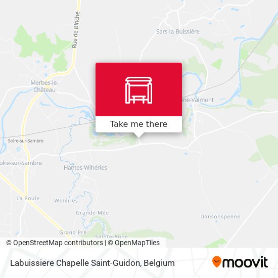 Labuissiere Chapelle Saint-Guidon map
