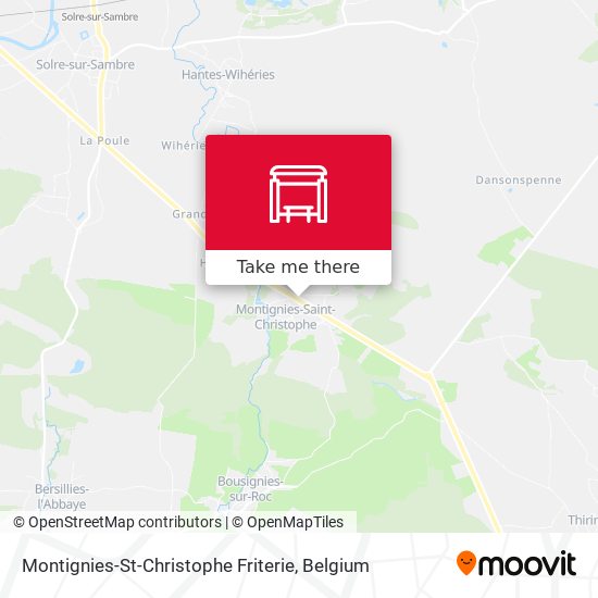 Montignies-St-Christophe Friterie map