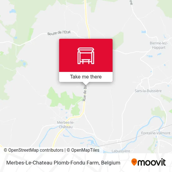 Merbes-Le-Chateau Plomb-Fondu Farm map