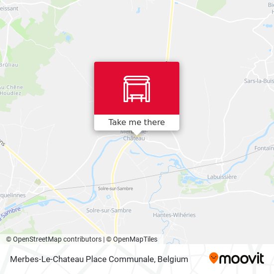 Merbes-Le-Chateau Place Communale map