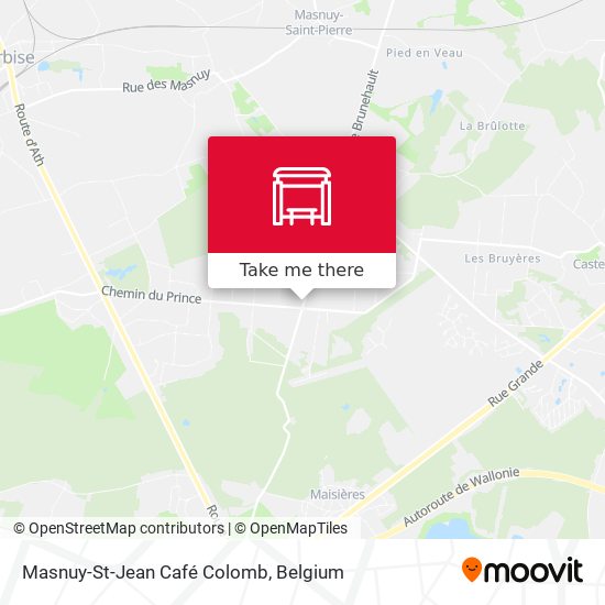 Masnuy-St-Jean Café Colomb map