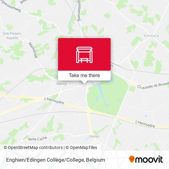 Enghien / Edingen Collège / College map