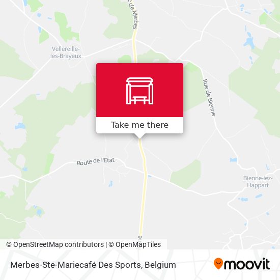 Merbes-Ste-Mariecafé Des Sports map