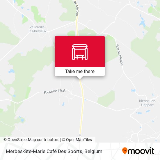 Merbes-Ste-Marie Café Des Sports map