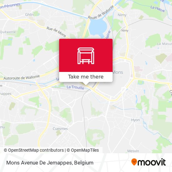 Mons Avenue De Jemappes map