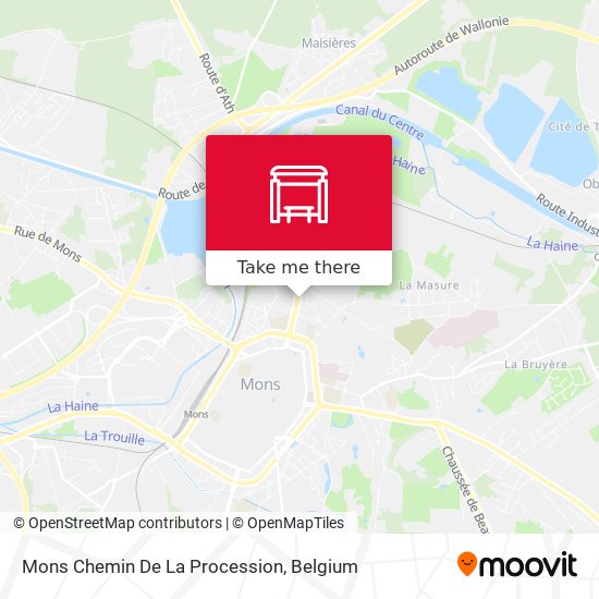 Mons Chemin De La Procession map