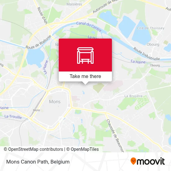 Mons Canon Path map