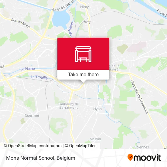 Mons Normal School map