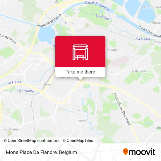 Mons Place De Flandre map