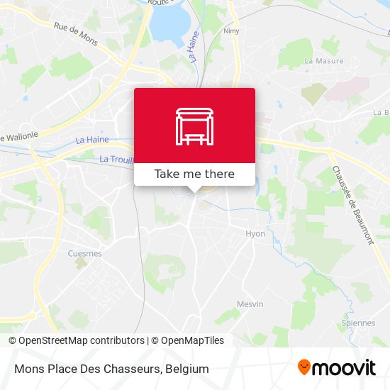 Mons Place Des Chasseurs map