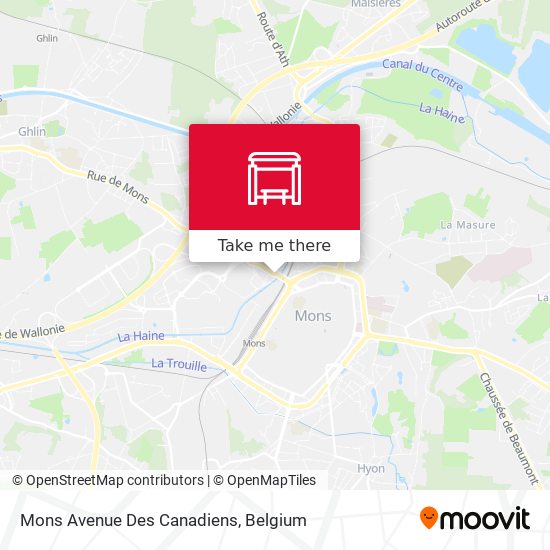 Mons Avenue Des Canadiens map