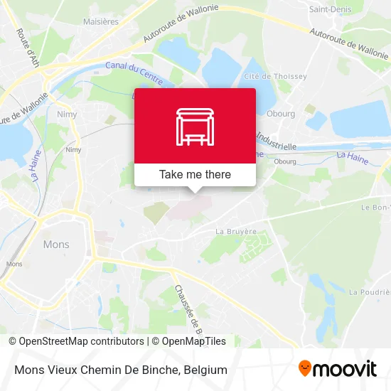 Mons Vieux Chemin De Binche plan
