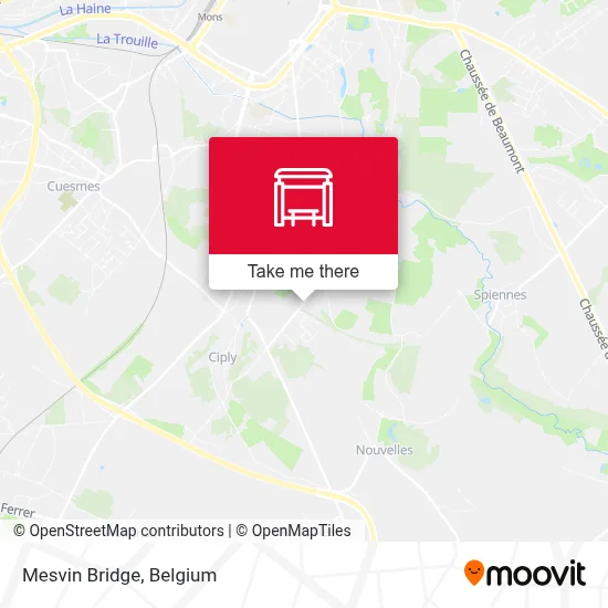 Mesvin Bridge map