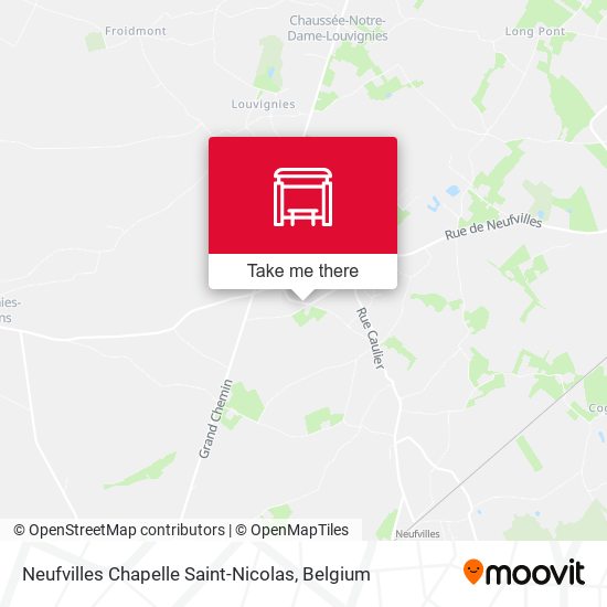 Neufvilles Chapelle Saint-Nicolas map