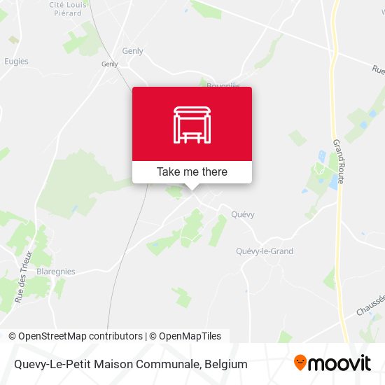 Quevy-Le-Petit Maison Communale map